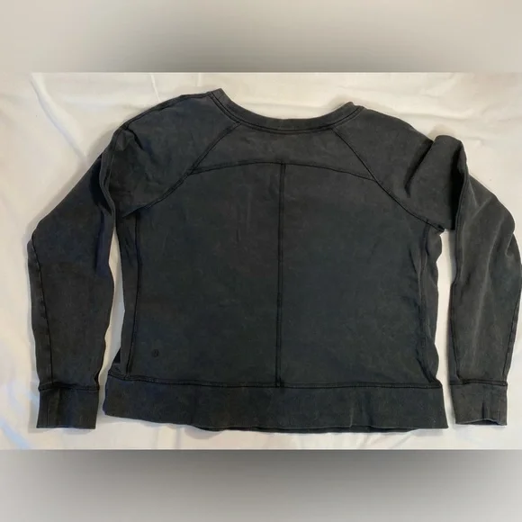 Lululemon  Loop Back Crew    NWOT   Black  size 12 - Picture 8 of 14